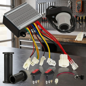 Kit de conversion de vélo électrique HEZZO en aluminium durable avec moteur, contrôleur, accélérateur, guidon, batterie au lithium et alimentation électrique à poignée rotative - Product Image 3