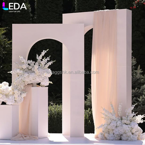 LEDA - Suministros de Decoración para Bodas al Aire Libre, Juego de Dos Piezas de Acrílico Blanco Cuadrado de Alta Calidad para Eventos - Product Image 3