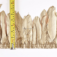 Plumes d'oie teintées de haute qualité, couleurs métalliques, 4-6 pouces, pour décorations de mariage et accessoires vestimentaires