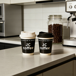 Customized Color Logo <b>8oz</b> 10oz 12oz 16oz Disposable Insulated <b>Cups</b> Double Wall Paper <b>Coffee</b> <b>Cup</b> with Lids Takeout Packaging - Product Image 2