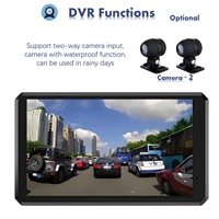 V533 Écran de 6.25 pouces IPX8 étanche Double BT Navigation GPS 2 caméras Android Auto Moto Carplay