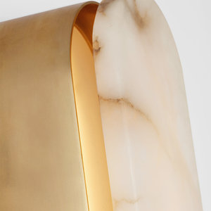 Tây Ban Nha Alabaster Đèn tường sang trọng trang trí nội thất cạnh giường ngủ phòng khách sạn phòng dự án hội trường vàng brass tường sconce - Product Image 5