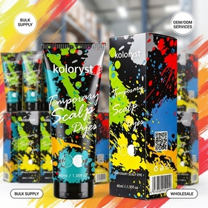 Crème colorante temporaire pour cheveux OEM ODM |   Coloration capillaire lavable pour cosplay |   Coloration capillaire non irritante en marque privée - Product Image 2