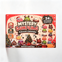 Calendrier de l'Avent de Noël 24 Jours – Boîte Mystère avec Squishy Maltose à Montée Lente, Animal Imprimé en 3D, Jouet Anti-Stress Poke Fidget – Cadeau de Noël