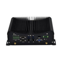 PC Mini Desktop Core I5-7287U Quad Core dengan Layar HMI Terintegrasi, 6COM, GPIO, 2 LAN, VGA, Pemasangan Din Rail, Tanpa Kipas, PC Industri DDR4 CN