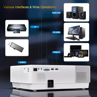Proyector Android Full HD 1080P 4K, 850ANSI, Alto Lumen, LED, KTV, Oficina, Educación, Android 9, Láser, 3D, Cine en Casa