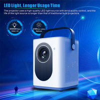 Proyector Ctor Ultra HD 1080P DLP Compatible con Cine en Exteriores y Cine en Casa