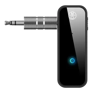 Penerima Musik Audio C28 dengan Panggilan Bebas Genggam 3.5Mm Penerima Adaptor Aux Nirkabel untuk Stereo Rumah Mobil
