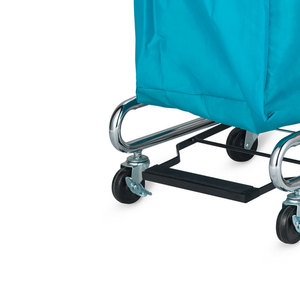 Good <b>Steps</b> Hospital Waste Trolley 55x49x22.5 Cm Chrome Plated Iron Mobile Tool Cart - Product Image 3