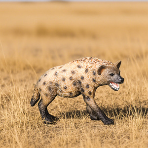 Modelos de juguetes de animales sólidos para niños de yxs, simulación de zoológico, hiena, coyote africano con manchas, adornos - Product Image 2