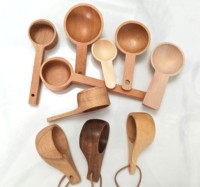 Cuillère doseuse multifonctionnelle en bois de hêtre écologique de 30 ml pour poudre protéinée, compléments nutritionnels et épices, idéale pour la cuisine