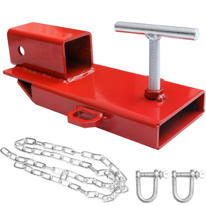 Ambizione ODM/OEM pesante carrello elevatore rosso attacco di traino per 2 "ricevitore rimorchio adattatore con catena - Product Image 2