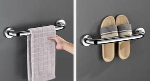 <span class=keywords><strong>Barre</strong></span> d'appui <span class=keywords><strong>de</strong></span> sécurité pour toilettes pour personnes handicapées, design moderne, finition chromée en acier inoxydable, écologique, OEM Homedec HD-GB002 - Product Image 3