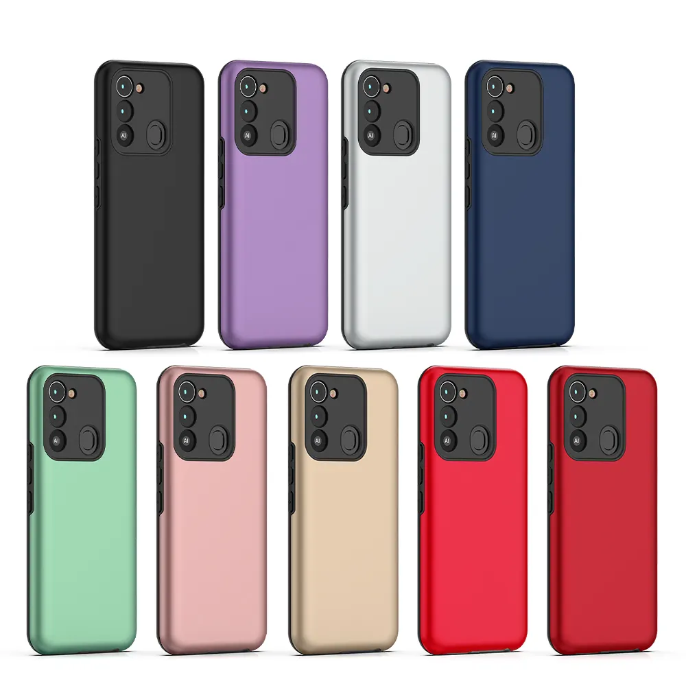 Custom Rubber Coating Leather Paint Matte Shockproof Phone Case For Tecno Pova 3 Neo 5G Pop5 Lite Spark 8 9 Pro Go Back Cover