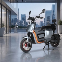 Sepeda Motor Listrik Dewasa 1000W 48V 40km/jam Skuter Kota Chopper E-Bike Sportbike dengan Throttle Pengantar Barang Moped Urit