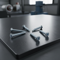 Zhunte Carbon Steel Hex Washer Head Tapping Screws Zinc Plated Right Hand Thread Class 12.9 Imperial/Metric Concrete Fasteners