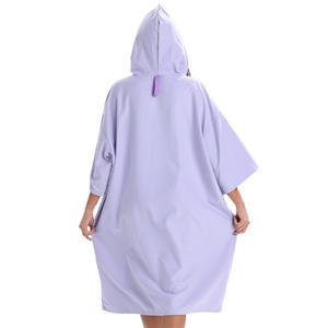 <span class=keywords><strong>Peignoir</strong></span> de bain à manches zippées, serviette de plage, serviette de bain à séchage rapide, protection solaire, pour la plongée et le surf transfrontalier - Product Image 5