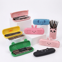 Étui de rangement pour crayon à sourcils en silicone résistant à l'eau, boîte de voyage pour cosmétiques, housse de protection pour outils de beauté, cadeau promotionnel