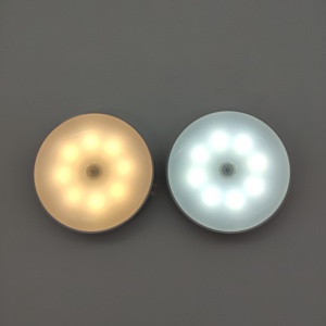 400mah Rechargeable Wireless Motion <strong>Sensor</strong> Closet <strong>Light</strong> 8 LED Under Cabinet <strong>Light</strong> with Aluminum Luminous White Magnet <strong>Dark</strong> Mah