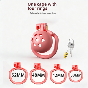 <span class=keywords><strong>Cage</strong></span> de <span class=keywords><strong>chasteté</strong></span> <span class=keywords><strong>plate</strong></span> avec système anti-sortie - pour un jeu de domination/submission sécurisé - Product Image 5