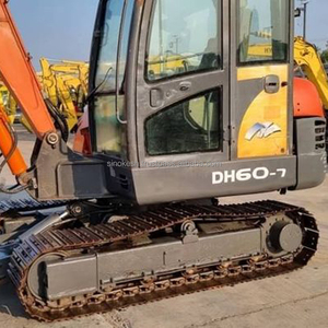 Doosan Dh55/DH60 de Corée, mini-pelle hydraulique sur chenilles de 6 tonnes pour moteur 141KW, lame de bulldozer - Product Image 5