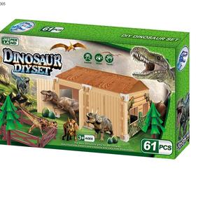 Nature <span class=keywords><strong>monde</strong></span> dinosaure jouets ferme scène éducatif bricolage en plastique maison Animal réaliste dinosaure jouer ensemble jouets - Product Image 5