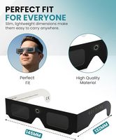 Lunettes d'éclipse solaire ISO 212312-2, lunettes d'éclipse pour l'Espagne et l'Europe, lunettes de protection universelles