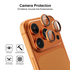 Protection d'objectif d'appareil photo AR transparente OEM pour téléphone portable avec localisateur d'installation pour iPhone 17 Pro Max - Product Image 2