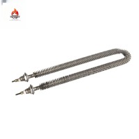 Chauffe-air tubulaire à ailettes 220V 2Kw en métal pour chauffage de process