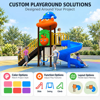 Toboggan de terrain de jeu extérieur d'équipements de divertissement commerciaux de parc d'attractions en plastique pour enfants