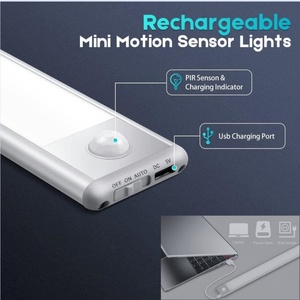 ไฟเซ็นเซอร์ตรวจจับความเคลื่อนไหวแบบแม่เหล็ก ชาร์จผ่าน USB ใช้ในบ้าน สำหรับห้องครัว ตู้เสื้อผ้า ระเบียง ห้องนั่งเล่น ติดตั้งได้ทุกที่ - Product Image 3