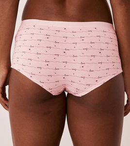 <span class=keywords><strong>Slip</strong></span> da <span class=keywords><strong>donna</strong></span> personalizzati con stampa a cuore, a vita media, elasticizzati, con bottoni decorativi frontali - Product Image 2