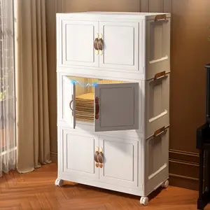 Manufacturer-direct Deals Customizable Multi-tier Magnetic Cabinet Compact Design Easy assembly Household Storage Container
