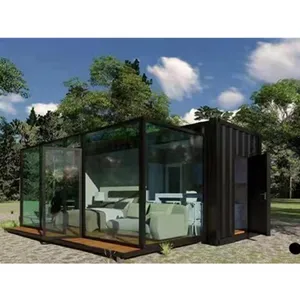 Mobile homes container portable house tiny hous steel structure materials China new design wooden prefab houses