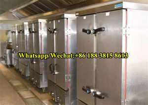 Vaporera eléctrica <span class=keywords><strong>de</strong></span> acero inoxidable para arroz, 12 bandejas, carro para cocinar al vapor <span class=keywords><strong>de</strong></span> arroz, 50 kg, para hacer bolas <span class=keywords><strong>de</strong></span> masa hervida, armario para la venta - Product Image 5