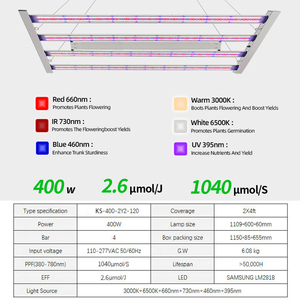 LEDILAND 400W para Samsung LM301H EVO + Osr 660NM 700W Lm30h UV IR <span class=keywords><strong>LED</strong></span> Grow Light Bar Aluminio IP65 para Bloom para Siesta De <span class=keywords><strong>Cultivo</strong></span> - Product Image 4