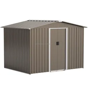 12x16 Outdoor Motorbike Storage Shed Tiny House Mobile Expandable Outdoor Shed For Backyard Patio Lawn
