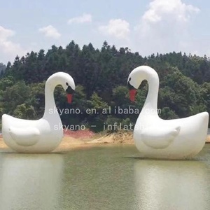 Modèle de <span class=keywords><strong>cygne</strong></span> blanc gonflable géant, simulation d'animal, décoration publicitaire - Product Image 6