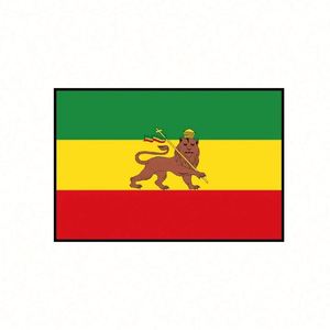 Drapeaux de marquage nationaux portables numériques personnalisés en polyester pour l'extérieur, imprimés sur mesure par les fabricants, style Soudan Rasta - Product Image 1