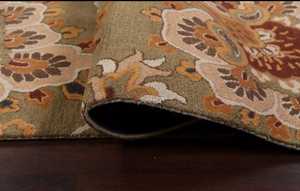 พรมปูพื้นลายดอกไม้สไตล์ตะวันออกแบบดั้งเดิมพรมทอมือห้องนั่งเล่นพรมขนสัตว์8x11ปรับแต่งขนาดได้ - Product Image 5