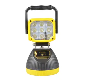 27 W 1800 Lumen Led Rechargeable Amber White Emergency Light LED Auto Car Magnetic Flashing LED Work Light