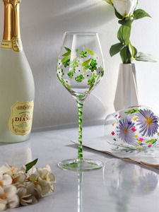 Vente <span class=keywords><strong>en</strong></span> gros à bas prix Coupe <span class=keywords><strong>en</strong></span> <span class=keywords><strong>verre</strong></span> avec fleurs peintes à la main Tasse <span class=keywords><strong>en</strong></span> <span class=keywords><strong>verre</strong></span> <span class=keywords><strong>tulipe</strong></span> médiévale Gobelet <span class=keywords><strong>en</strong></span> <span class=keywords><strong>verre</strong></span> cristal coloré - Product Image 3