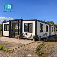 Maisons mobiles de luxe préfabriquées 2/3 chambres, conteneurs extensibles 20ft 30ft 40ft