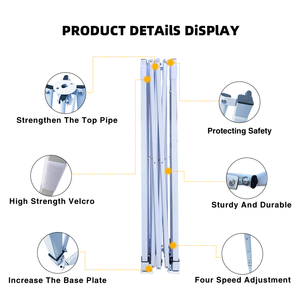 Tùy chỉnh <span class=keywords><strong>10x10</strong></span> Tán lều với logo thương mại hiển thị 3x3tent với bức tường nhiệm vụ nặng nề ngoài trời không thấm nước dễ dàng lên lều - Product Image 2