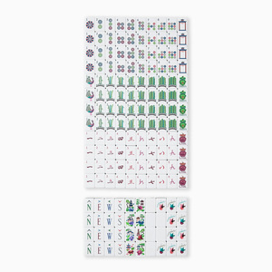 ชุดไพ่นกกระจอกแบบพกพา 160 ชิ้น ลายวาดมือ สไตล์คลาสสิก สำหรับเล่นเกมส์แบบสบายๆ - Product Image 3