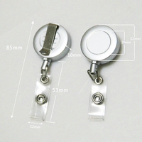 Porte-badge rétractable en métal robuste avec logo personnalisé, porte-badge yoyo en métal personnalisé pour infirmière