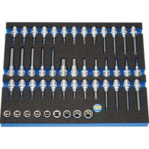 HEYTEC M 50829-52 Jeu de douilles de tournevis, 48 pièces. - Product Image 1