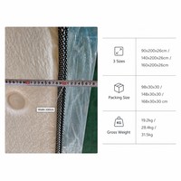 Matelas à ressorts ensachés et mousse à mémoire de forme certifié UKFR, 25 cm, tailles personnalisées 140, 160, 180*200 cm, fabricant OEM pour la vente au détail au Royaume-Uni