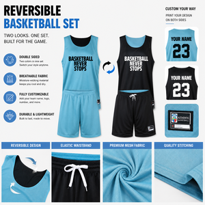 Jersey <span class=keywords><strong>de</strong></span> <span class=keywords><strong>Baloncesto</strong></span> Reversible Unisex Personalizado <span class=keywords><strong>de</strong></span> Secado Rápido y Doble Cara, Ropa Deportiva 100% Poliéster con Estampado Liso por Sublimación - Product Image 2
