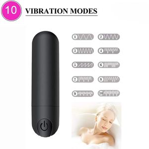 Vendita calda impermeabile Mini argento nero proiettile vibratore donne giocattolo del sesso vibrazione masturbatore personale massaggiatore vibrare proiettili - Product Image 2